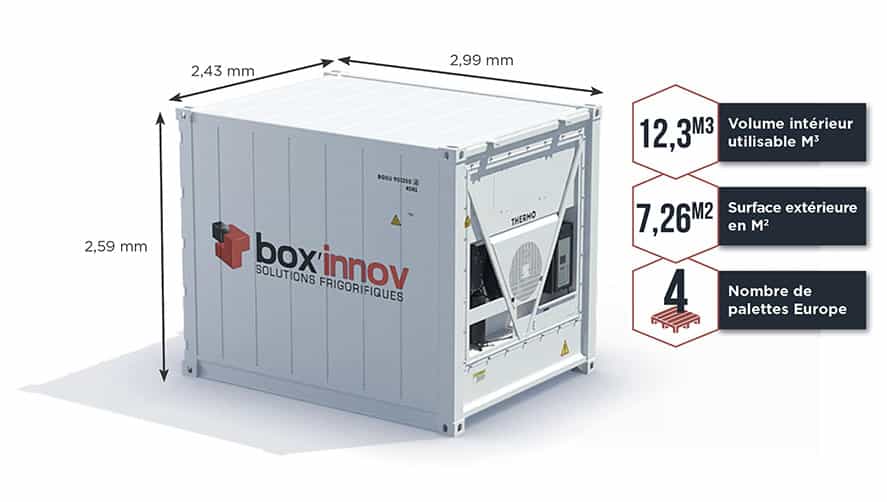 les dimensions des containers reefer 10 pieds disponibles d'occasion