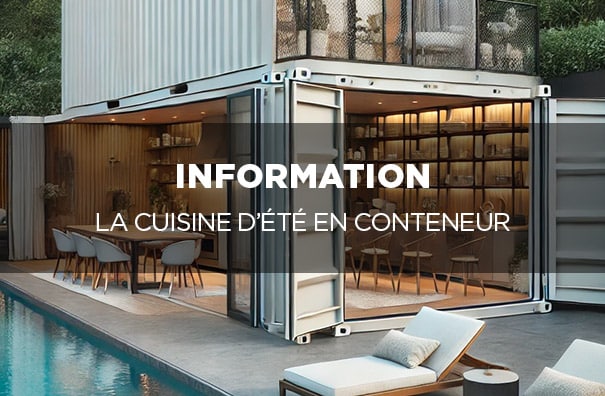 conteneur cuisine d'été sur-mesure