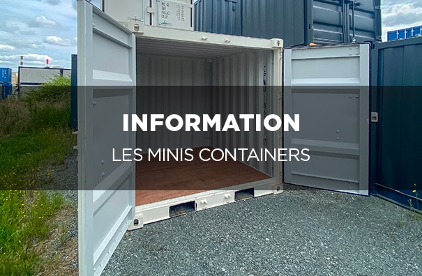 le mini container est une solution de stockage et de transport