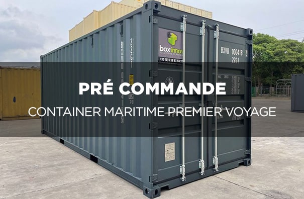 Container premier voyage pré commande.