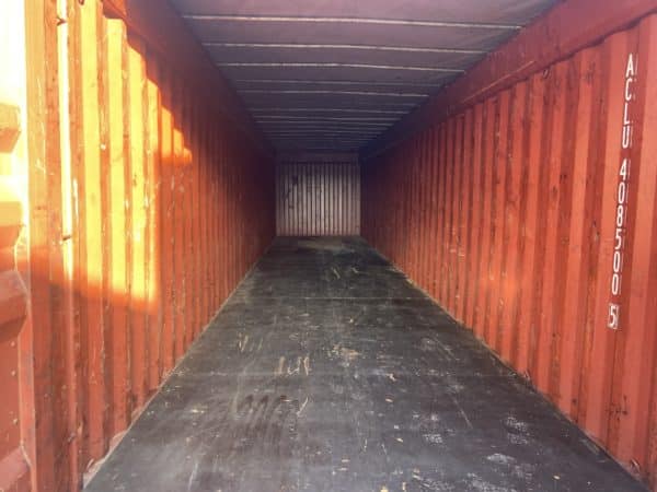 Container open top 40 pieds dry