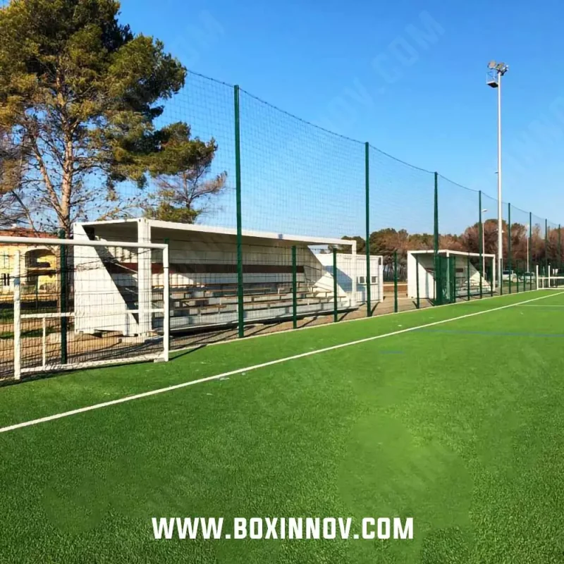 container gradin pour un stade de football