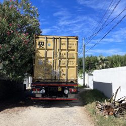 Transport d'un container maritime